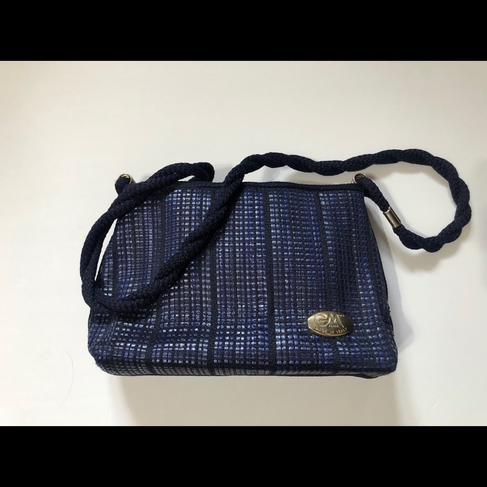 Vintage GModa Rande Made in Italy woven bag cottage core